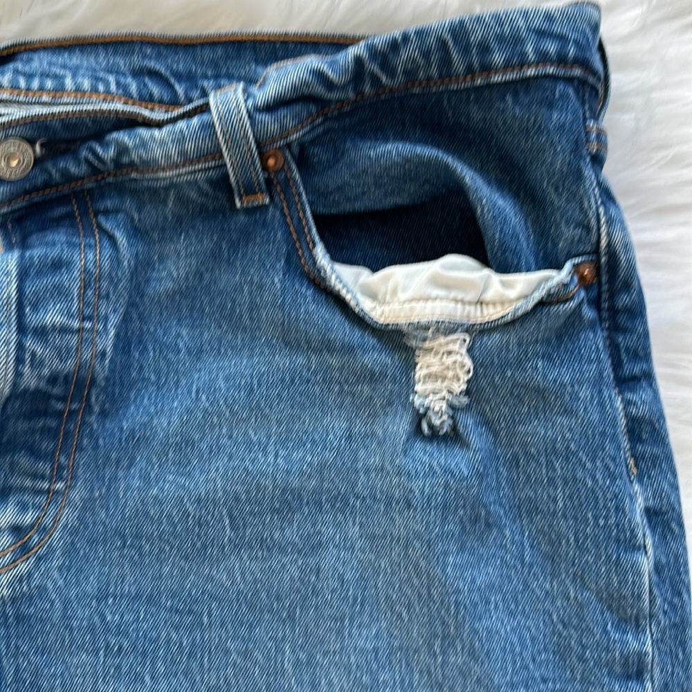Levi's 501 Premium Denim Plus Straight Leg Raw hem - Picture 6 of 15